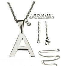 Cargar imagen en el visor de la galería, Collar Iniciales (A-Z) - Plateado
