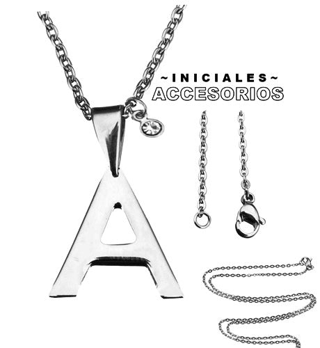 Collar Iniciales (A-Z) - Plateado